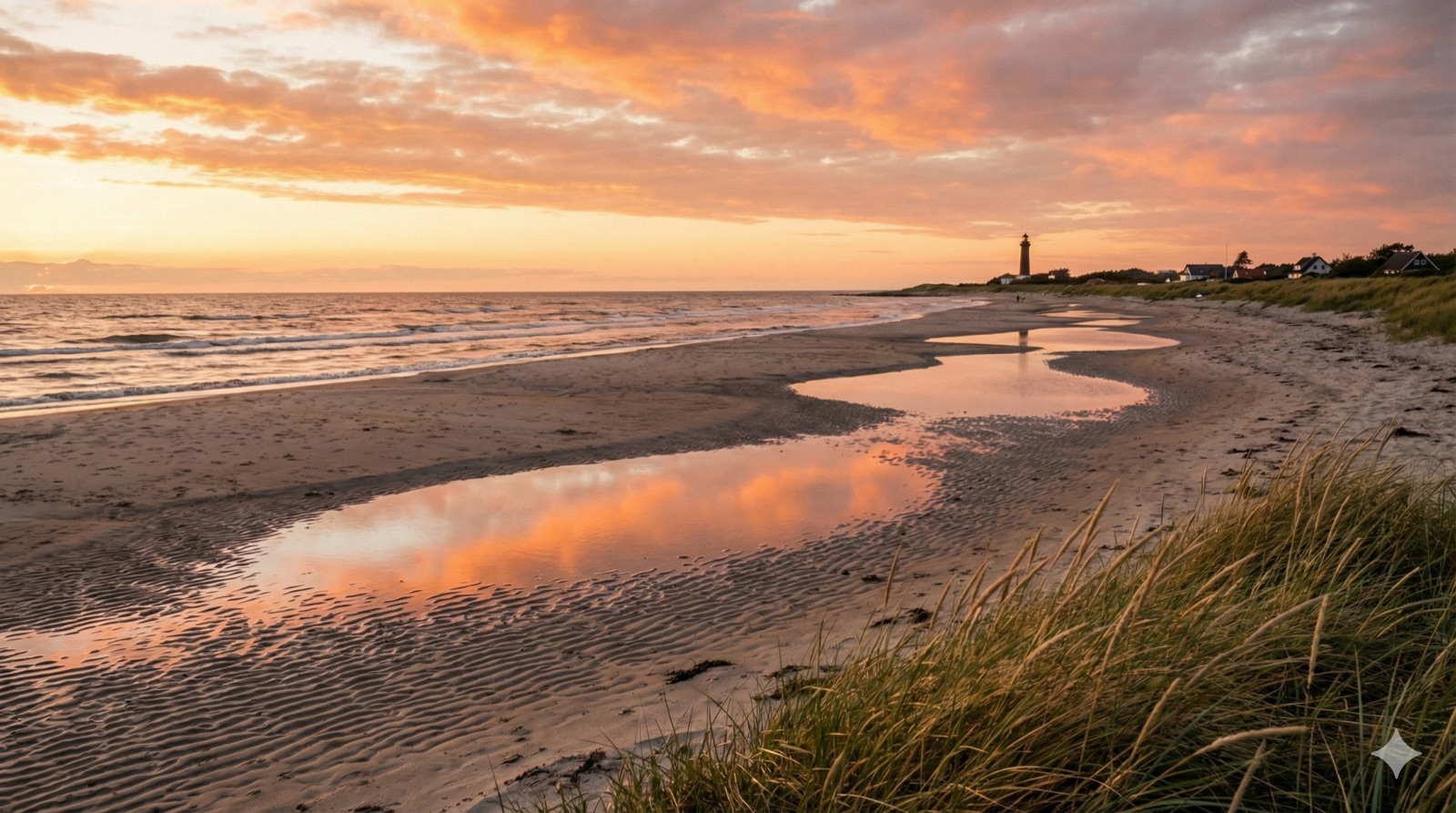 Sonnenuntergang am Strand von Marielyst