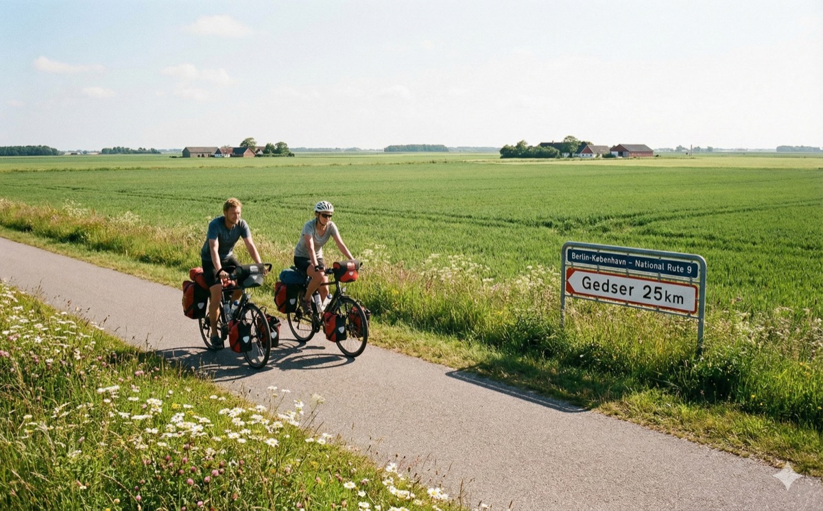 Berlin-Kopenhagen Radweg durch Falster